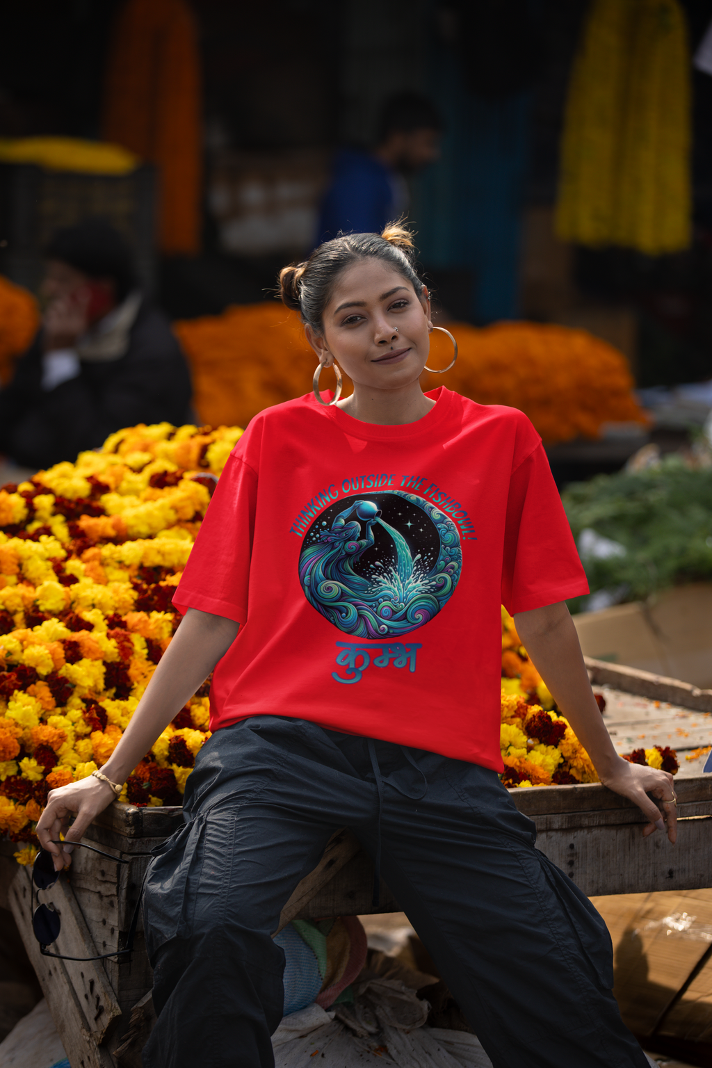 Zodiac Aquarius Women Oversized